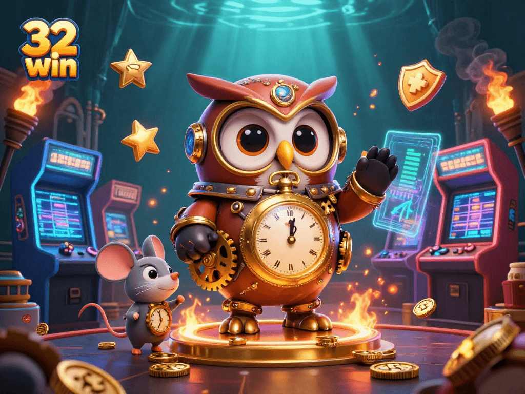 Engage with thrilling games at 32 win - where steampunk owl and mouse unveil exciting casino adventures.