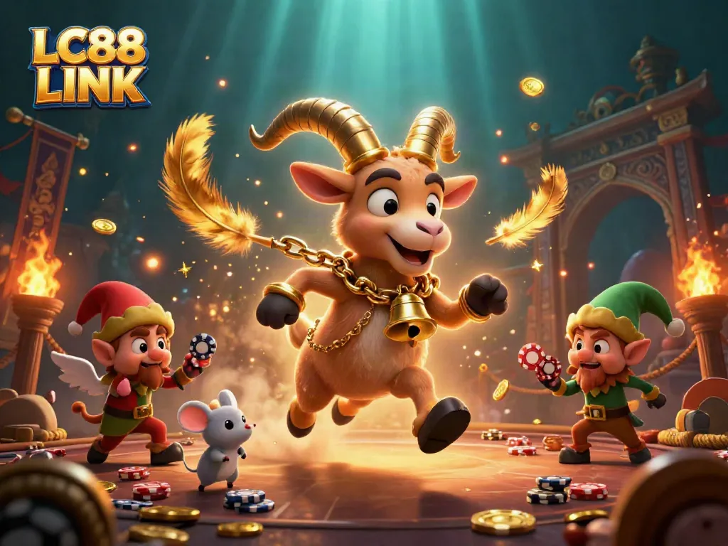 Engage in thrilling gameplay with LC88 LINK as Krampus oversees a festive casino heist.