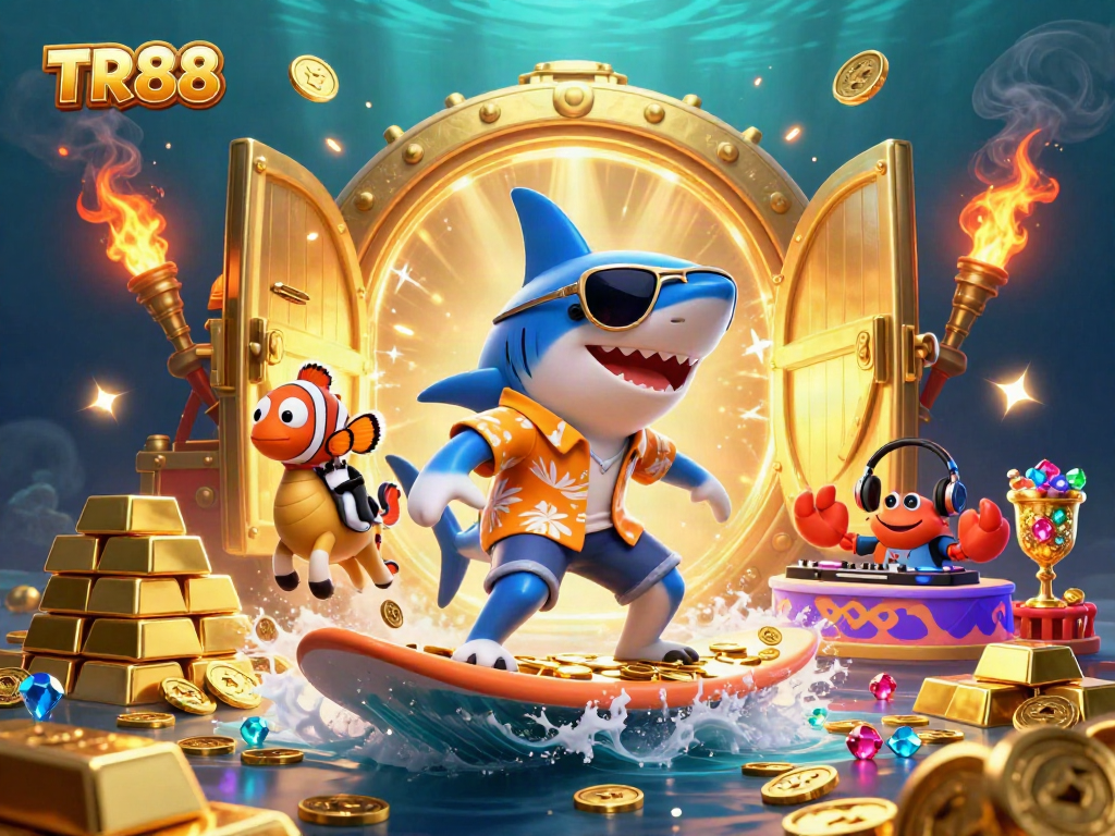 Experience the excitement at TR88 Casino with vibrant characters and stunning visuals!