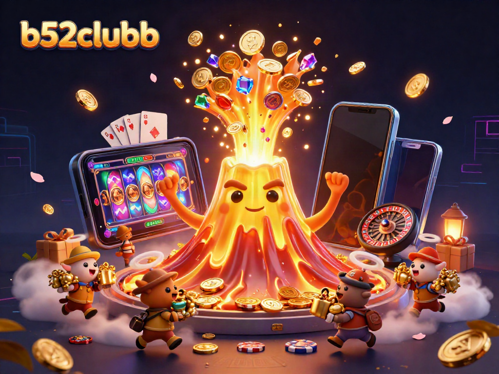 Experience thrilling jackpots at b52clubb with vibrant games, coins, and treasure elements.