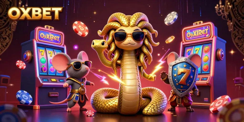 Experience OXBET with engaging slot games featuring colorful characters and vibrant casino elements.