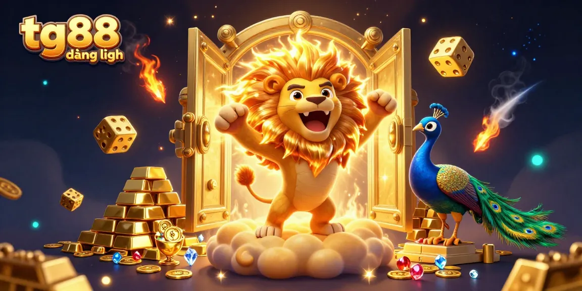 Experience the thrill of tg88 đăng nhập and chase wins with this vibrant casino scene featuring rich treasures.