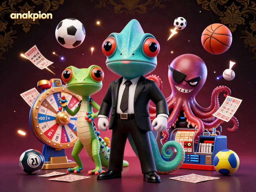 Engage with anakpion's thrilling lottery action featuring dynamic characters and exciting gaming elements.