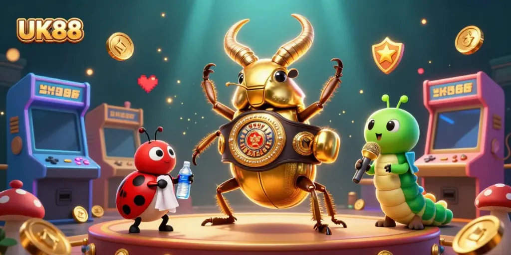 Bet on UK88 with fun 3D characters showcasing a dynamic casino experience.