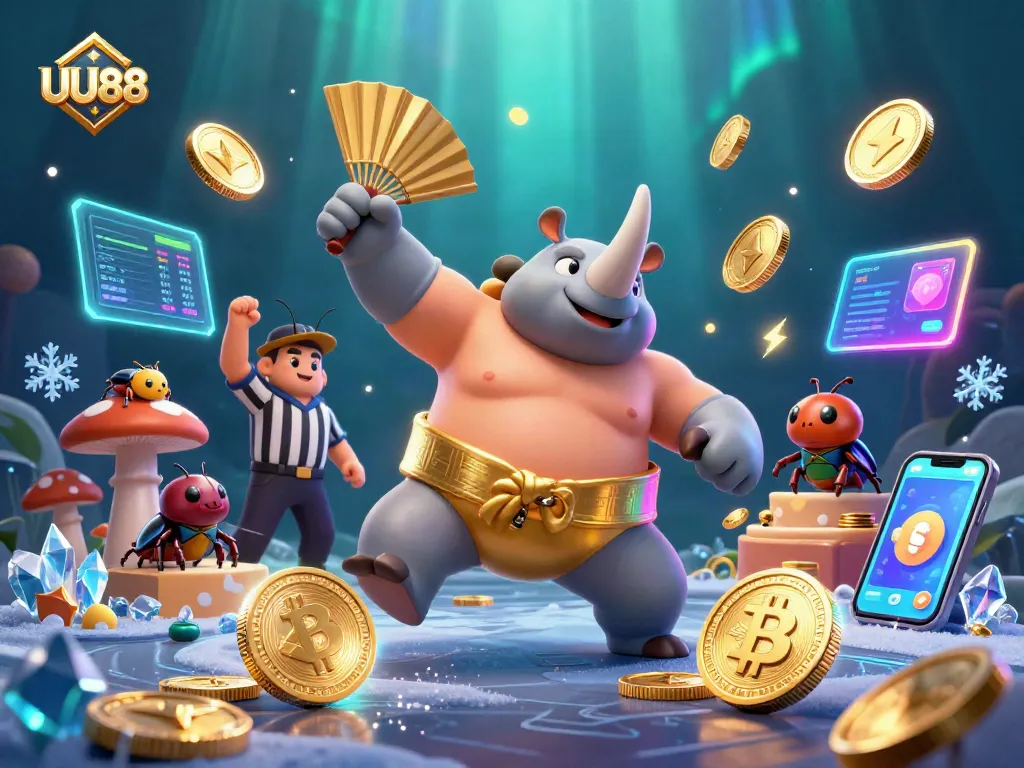 UU88 engages players with exhilarating gaming visuals featuring animated beetle champions.