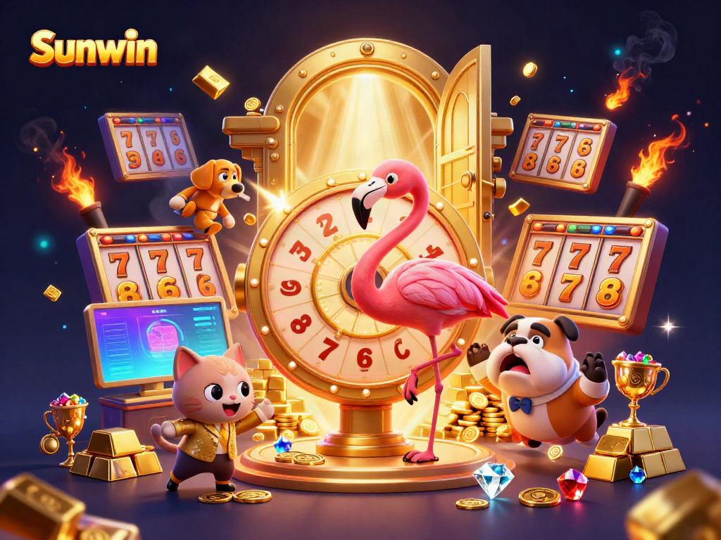 Spin the giant prize wheel at Sunwin with thrilling jackpots, vibrant treasures, and casino excitement.